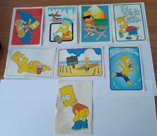 ANNI '90 8 FIGURINE CON VELINA THE SIMPSON VARIE - 11X7 CM