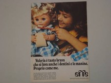 advertising Pubblicità 1976 BAMBOLA FRANCA EFFE VALERIA