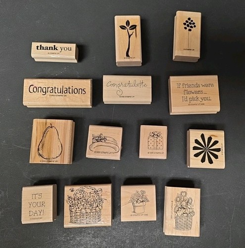 Rubber stamps stampin wood - rubber, stampin'