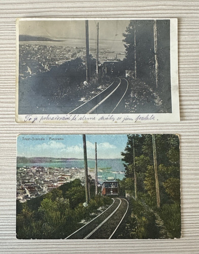 Cartoline tram opicina - cartoline,