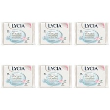 6pz LYCIA Dischetti struccanti occhi acqua Micellare tutti i tipi di pelle-30pz
