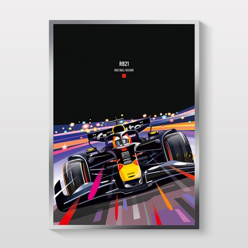 Poster red bull max - f1,