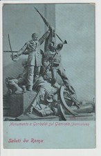ANTICA CARTOLINA DI ROMA - MONUMENTO A GARIBALDI - ED. ALTEROCCA - FORM. PICCOLO