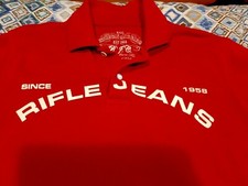 Polo RIFLE Uomo Taglia M/L Maglia camicia Shirt Man Manica Corta Cotone 
