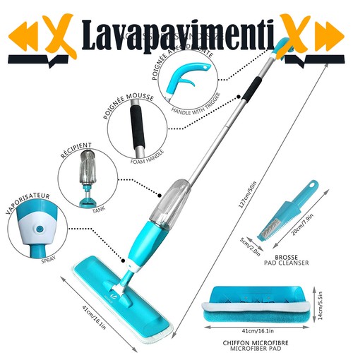 Lavapavimenti spruzzo mocio - lavapavimenti,