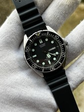 Citizen Vintage Diver 5502 Military Style Patina Japan  Watch Rare 