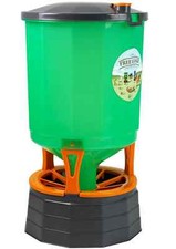 Mangiatoia per galline polli avicoli FREE RANGE capienza kg,27 ideale x 24 capi