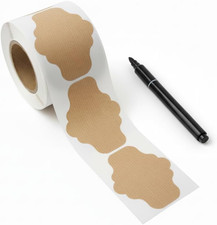 60 Etichette Adesive Kraft per