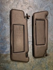 coppia parasole Mercedes w124 w201 con specchio Illuminato neri originali 