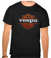 T-shirt nera logo Vespa