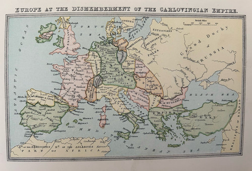 Mappa antica europa allo - mappa,