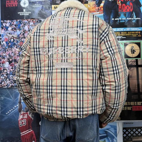 Supreme burberry ss22 giacca - burberry,
