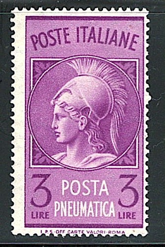 Francobollo posta pneumatica - posta,