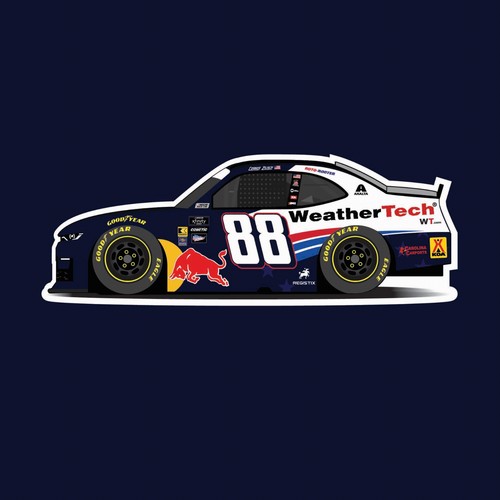 Adesivo 2025 nascar connor - adesivo,