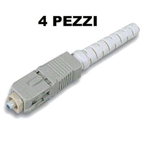 Conf 4pz connettore fibra - conf., 4pz.
