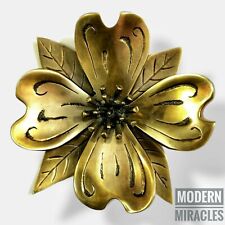 Battiporta con fiori in ottone