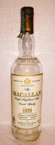 Empty bottle whisky macallan - bottle,