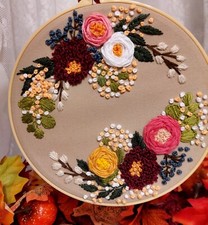 Quadro Floreale Ricamato A