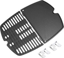 GFTIME 6558 7644 Plaque de cuisson en fonte pour barbecue à gaz Weber Q100, Q120