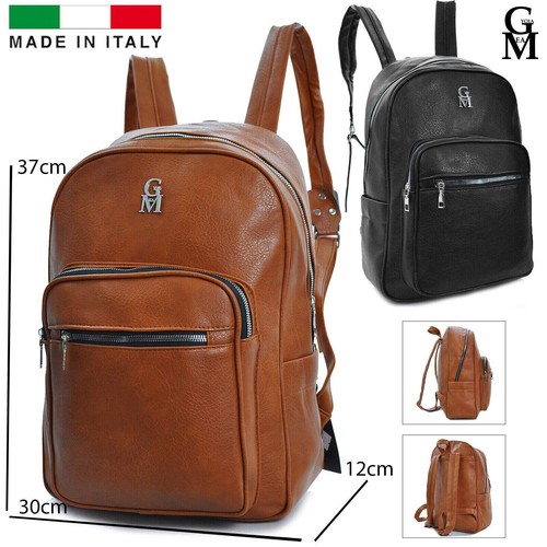 Zaino uomo pelle marrone - gm,