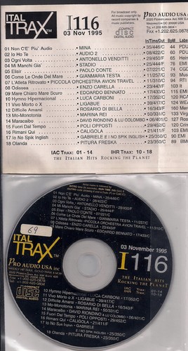 Ital trax i116 cd - i116, promo