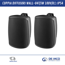 COPPIA DIFFUSORI DA PARETE DA ESTERNO MONACOR WALL-04T/SW 100V/8Ω IP54