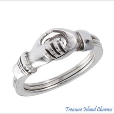 Gimmel Gimmal Claddagh Hands