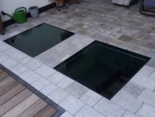 vetro calpestabile 70 x 70   cm opaco o trasparente soluzione al vetrocemento 