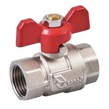 Valvola a sfera collegamento vite 1/2 Pollici FF Rubinetto a sfera in ottone 