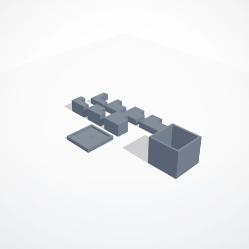 Puzzle cubo pezzi con - cubo,