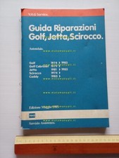 Volkswagen Golf Jetta Scirocco Caddy 1974-83 manuale officina telaio originale