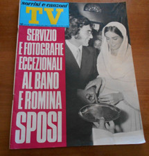 TV Sorrisi e Canzoni N. 31 del 1970 AL BANO E ROMINA SPOSI SERVIZIO E FOTOGRAFIE