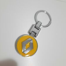 Portachiavi Renault Giallo Tondo - Metallo Regalo Passione Auto Estetica