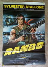 manifesto RAMBO First Blood Sylvester Stallone Crenna Dennehy CULT orig 1^e 1982