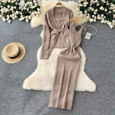 Set Vestito Abito Lungo Donna
