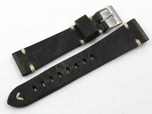 Strap band cuir - dark, green