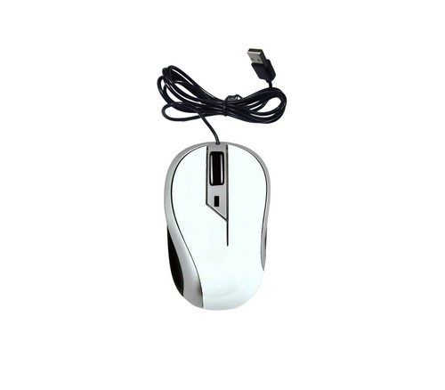 Mouse bianco cavo usb 1200 - bianco,