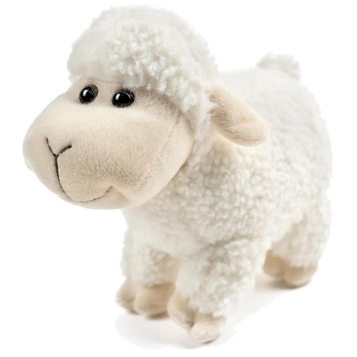 Peluche pecora bianca 24cm - bianca,