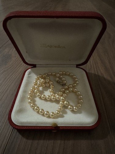 Majorica pearl necklace 7mm - majorica,