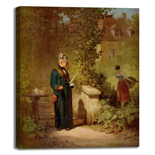 Spitzweg leggendo giornale