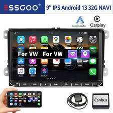 Autoradio 2DIN 32G Android 13 Carplay GPS WiFi RDS Per VW GOLF 5 6 Polo 6R Caddy