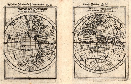 Cartina del mondo hemisphären - mondo,