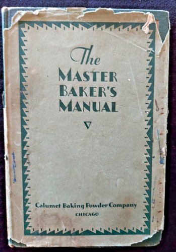 1930 master baker manual - master, baker’s