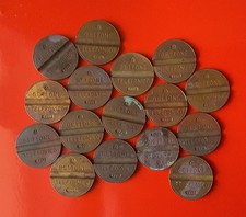 LOTTO DI 16 GETTONI CON ERRORI