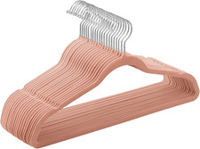 Grucce Appendiabiti in Velluto, 20 Pezzi, Salvaspazio E Antiscivolo, Gancio Gire