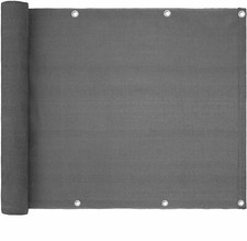 Telo occhiellato ombreggiante frangivista 95% schermante per balconi m 0,90x5