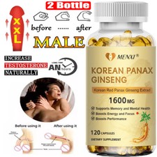 Ginseng Panax Rosso Coreano 1600mg - 240 Capsule - Extra Forza Massima Potenza