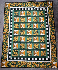 Trapunta girasole vintage