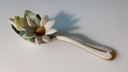 Singolare cucchiaino con fiori - singolare,