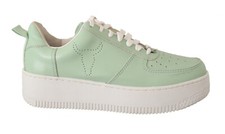 Scarpe WINDSORSMITH sneakers basse stringate in pelle verde come nuove EU40/US9,5 $200